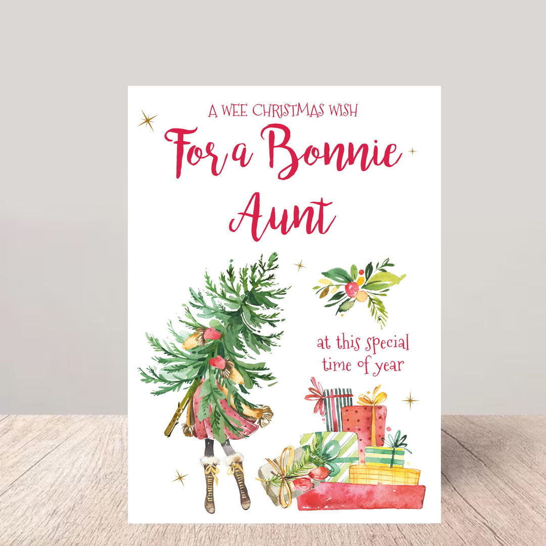 Bonnie Aunt  Christmas Card - Tree