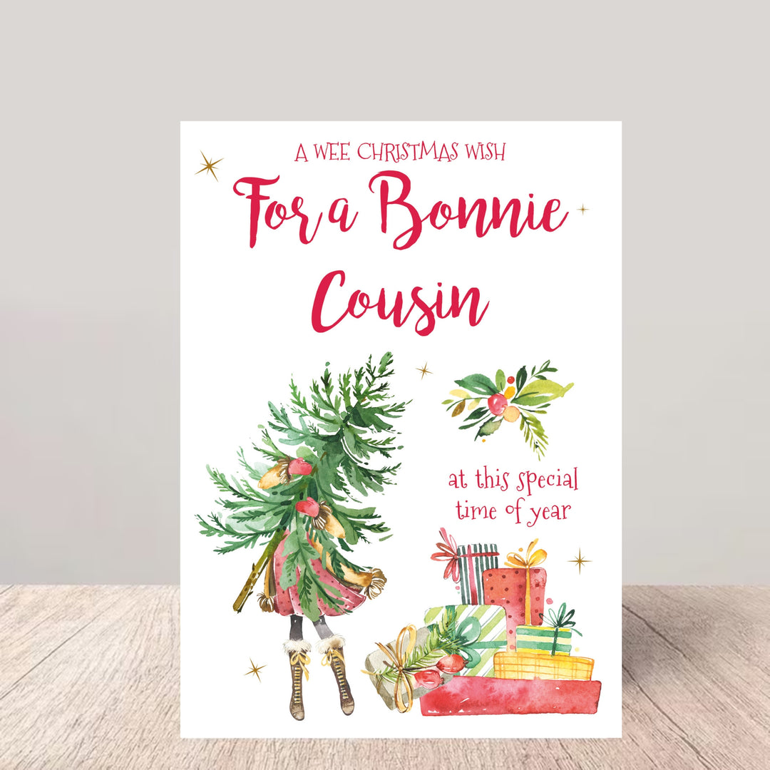 Bonnie Cousin Christmas Card - Tree