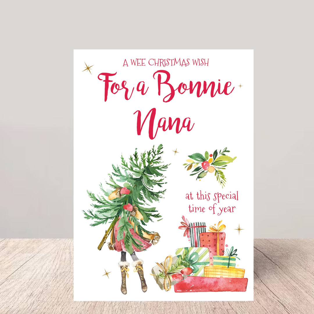 Bonnie Nana Christmas Card - Tree