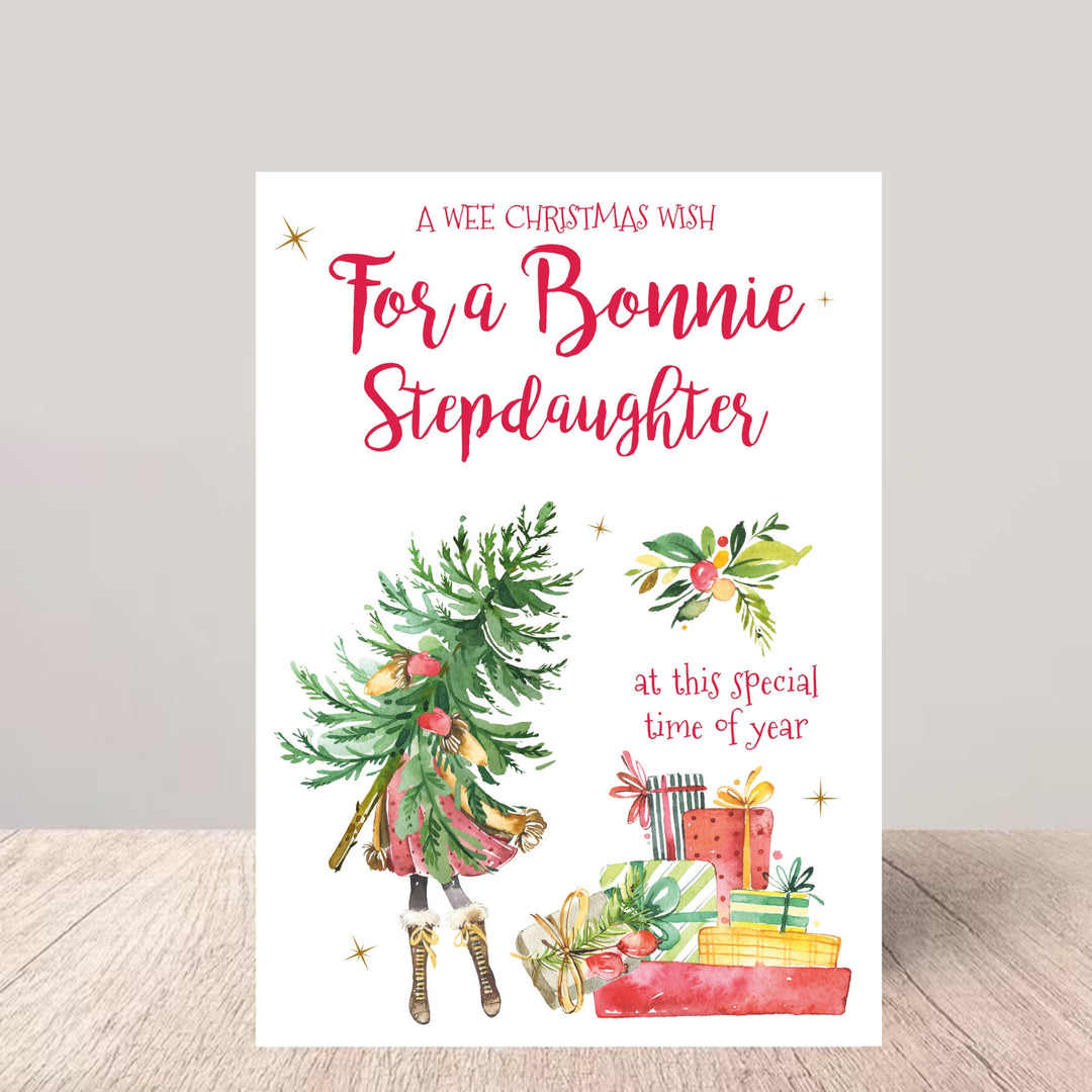 Bonnie Stepdaughter Christmas Card - Tree