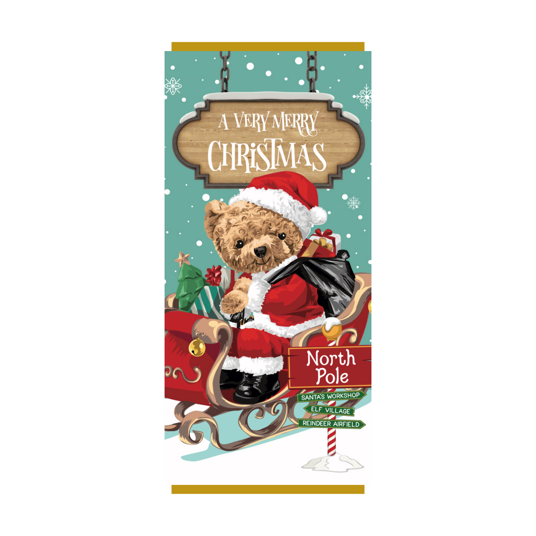 Santa Sleigh Christmas Chocolate Bar