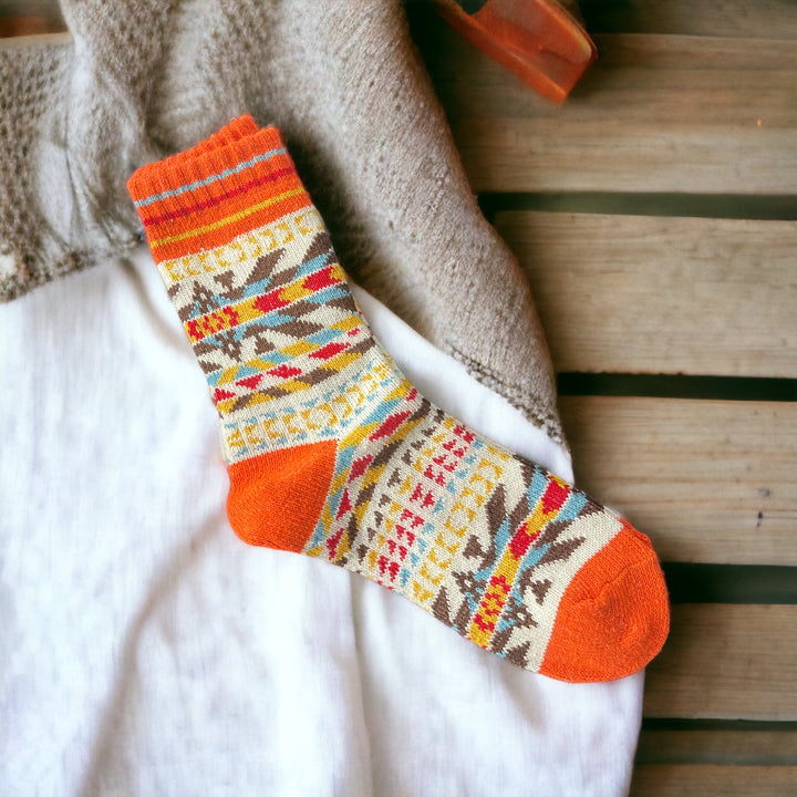 Orange Bamboo Socks