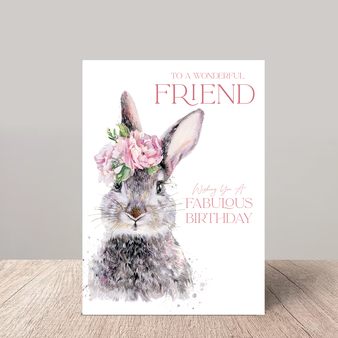 Friend Hare Birthday Card
