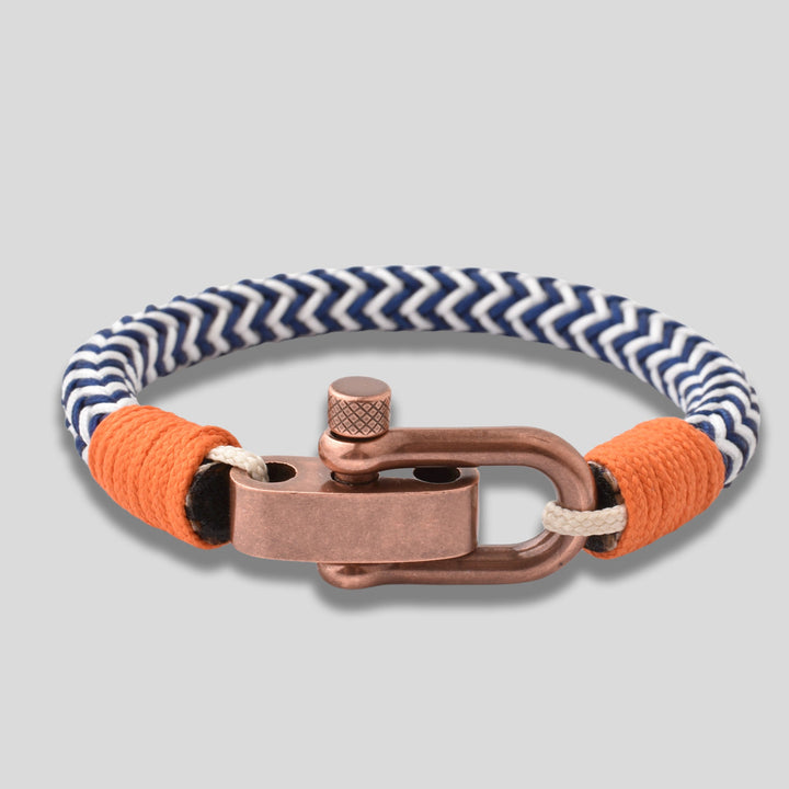 Men's Stainless Steel Copper U Shackle Nylon Rope