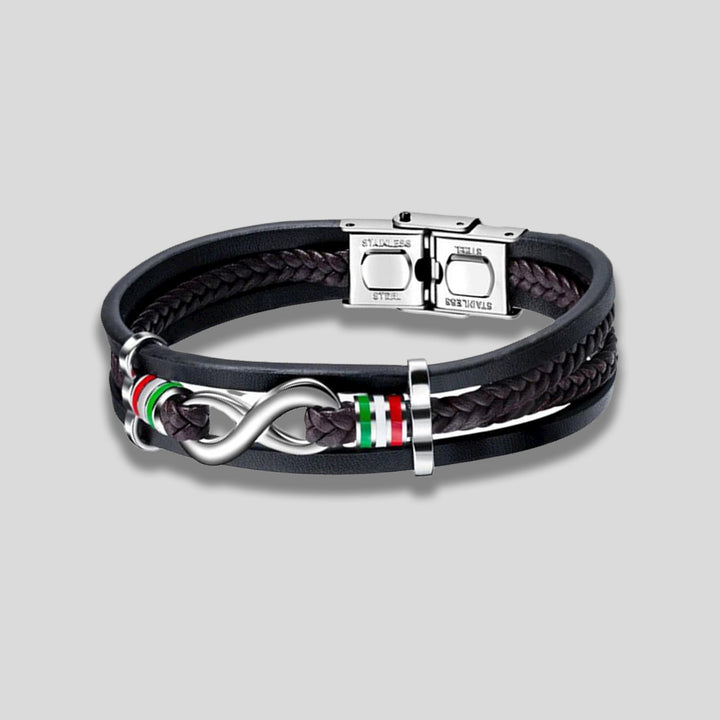 Leather Infinity Bracelets With Charms