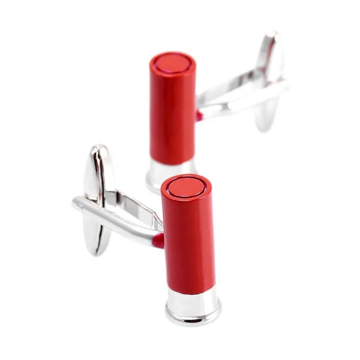 Red Shotgun Shell Cufflinks