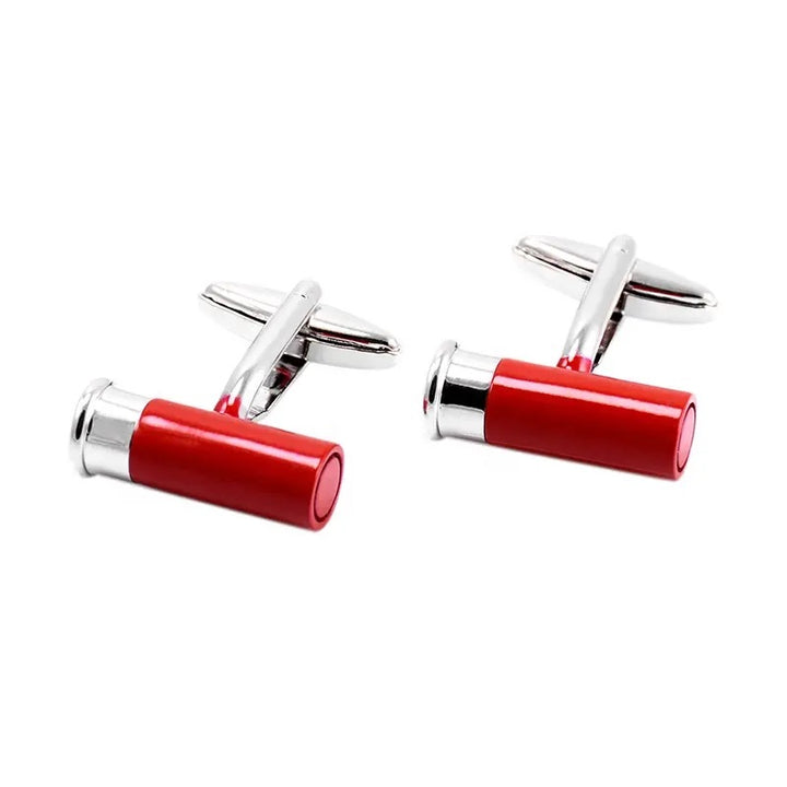 Red Shotgun Shell Cufflinks