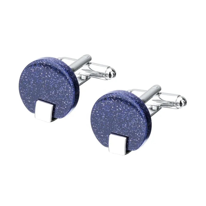 Blue Circle Starstone Cufflinks