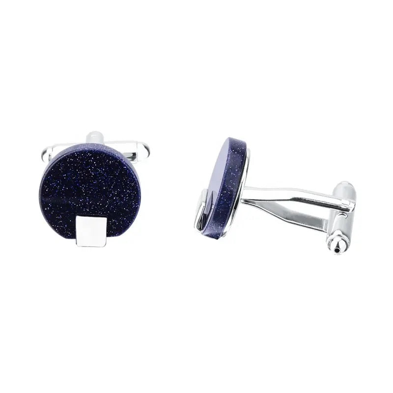 Blue Circle Starstone Cufflinks