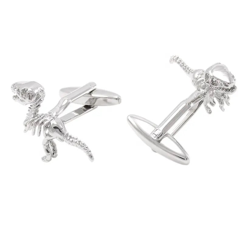 Silver T-Rex Cufflinks