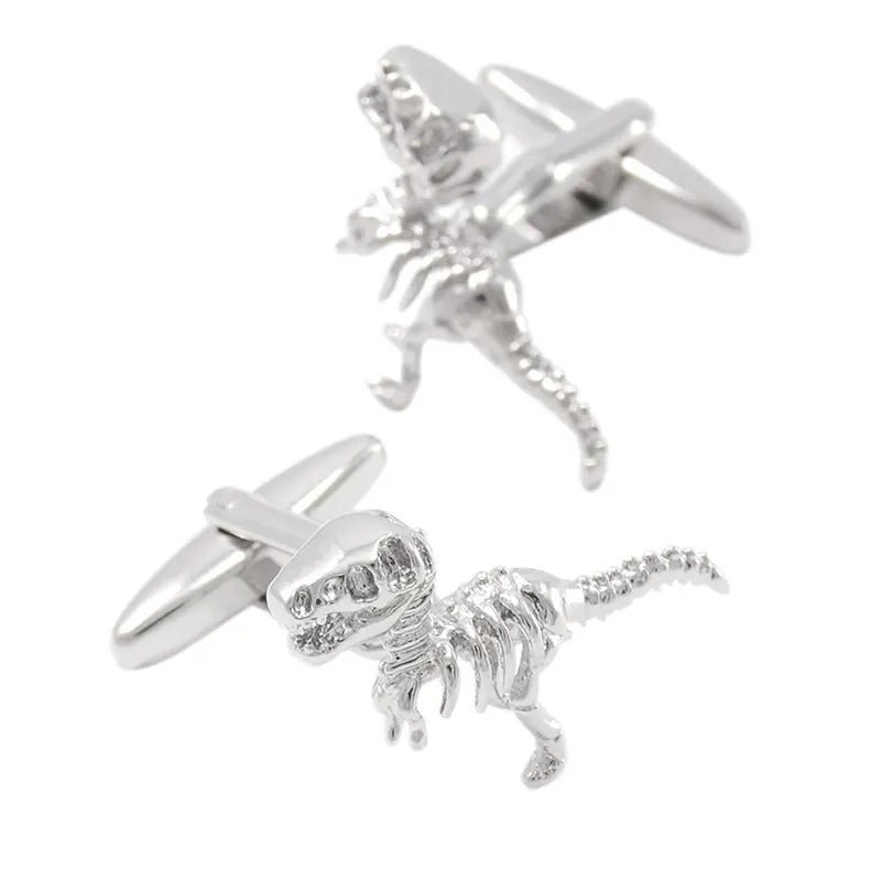 Silver T-Rex Cufflinks