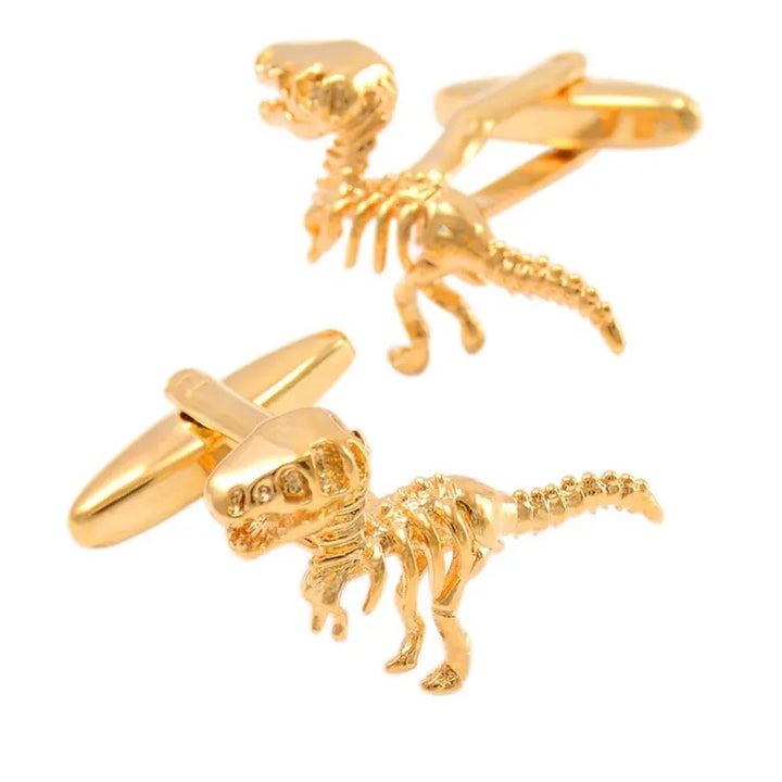 Gold T-Rex Cufflinks