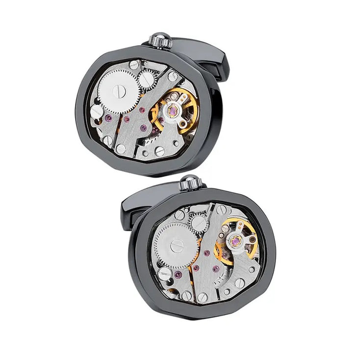 Black Classic Watch Winder Cufflinks