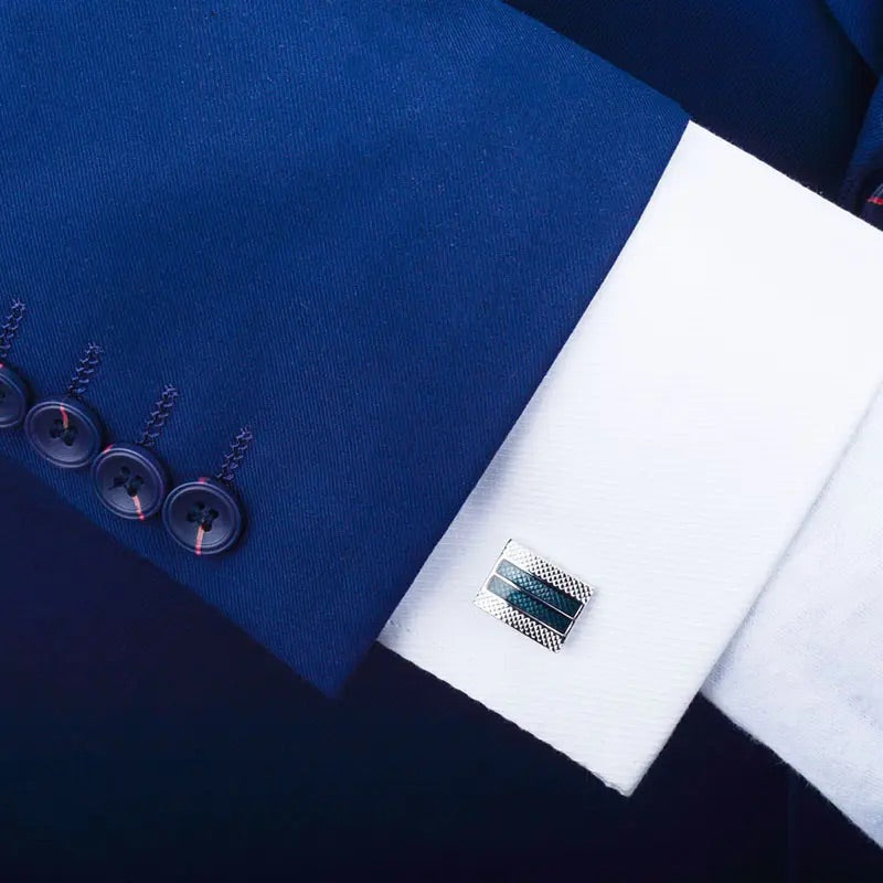 Indigo Enamel Cufflinks