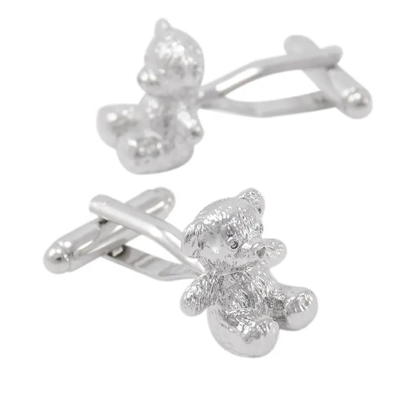 Silver Bear Cufflinks