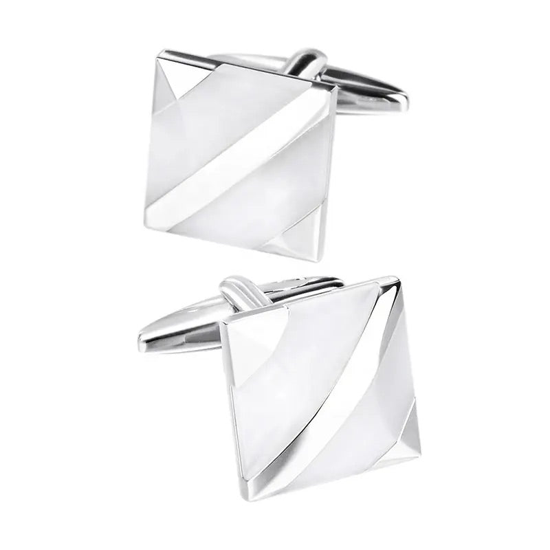 White Opal Cufflinks