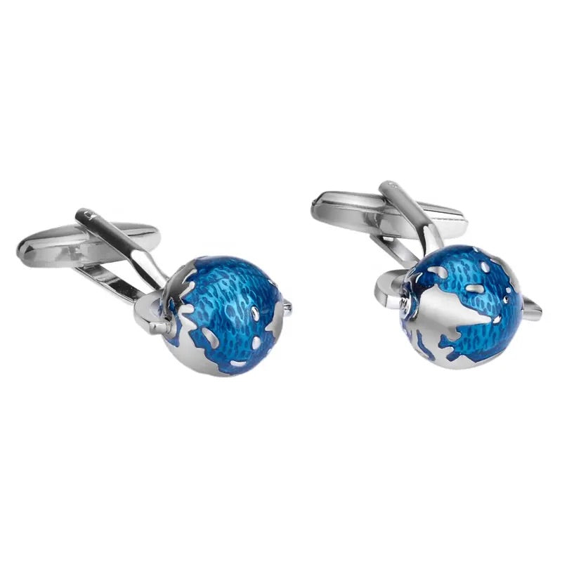 Spinning Globe Cufflinks