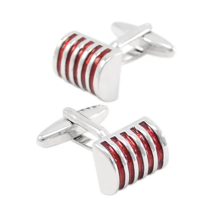 Red Stripe Cufflinks