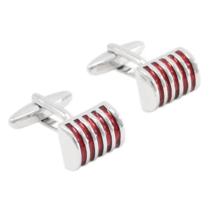 Red Stripe Cufflinks