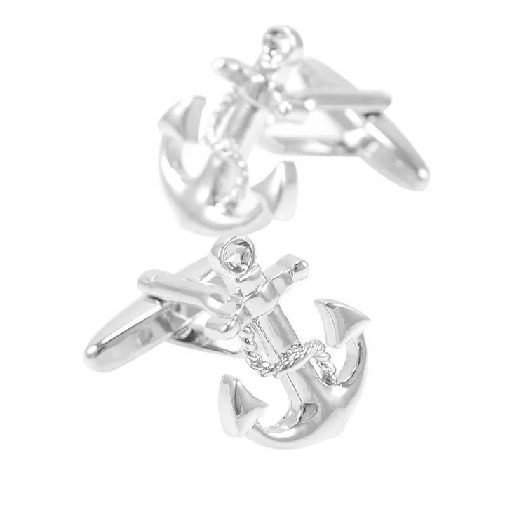 Silver Anchor Cufflinks