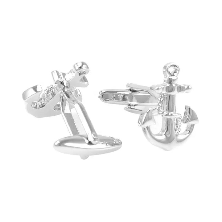 Silver Anchor Cufflinks