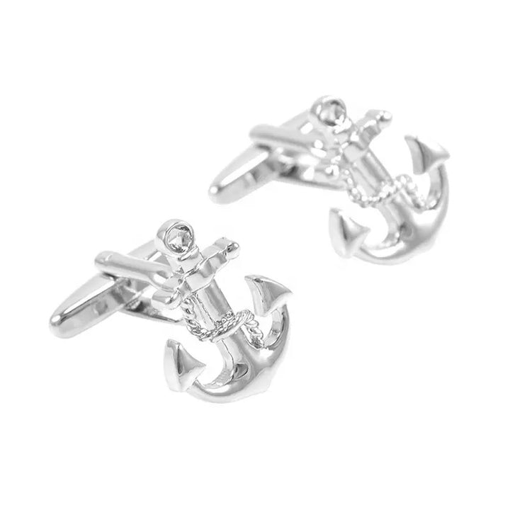 Silver Anchor Cufflinks