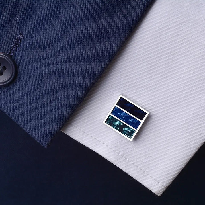 Square Stripe Cufflinks