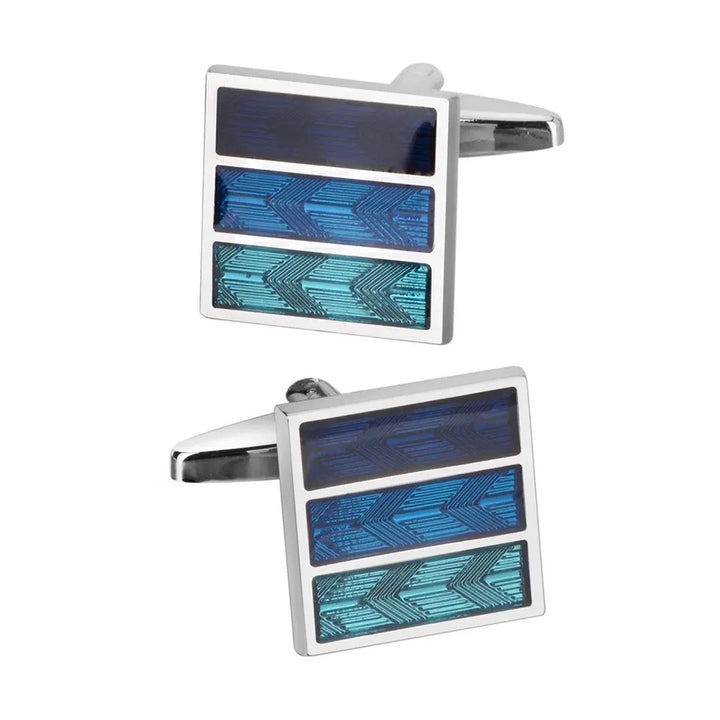 Square Stripe Cufflinks