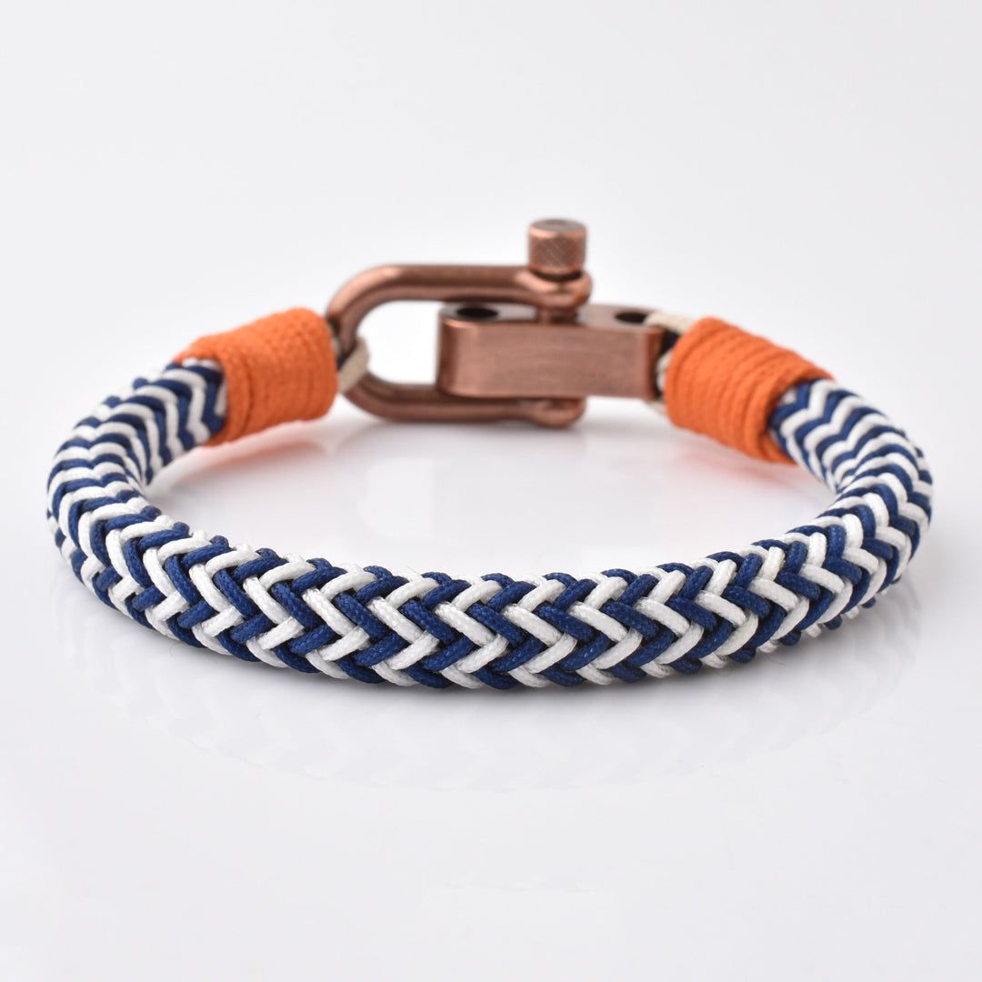 Men's Stainless Steel Copper U Shackle Nylon Rope