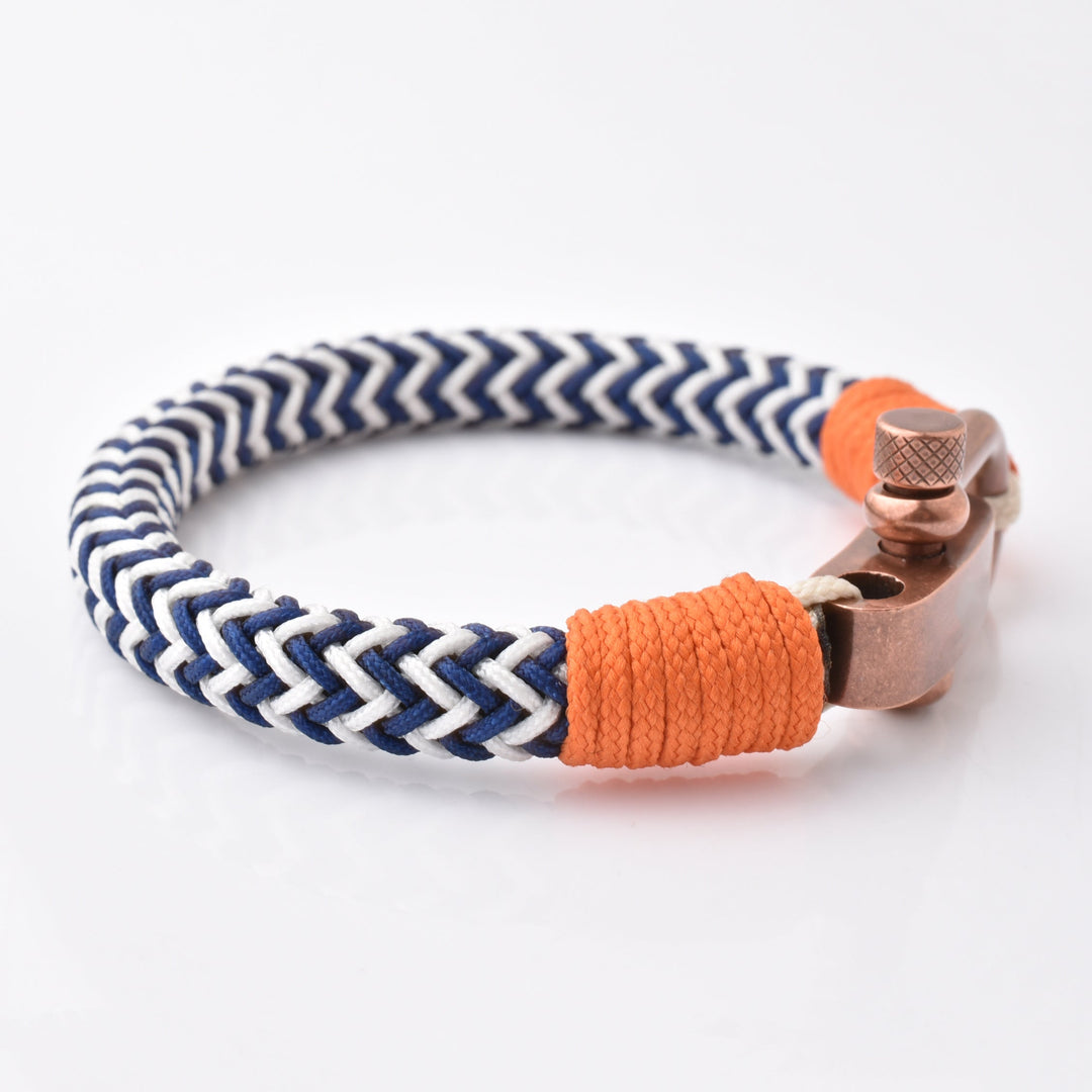 Men's Stainless Steel Copper U Shackle Nylon Rope