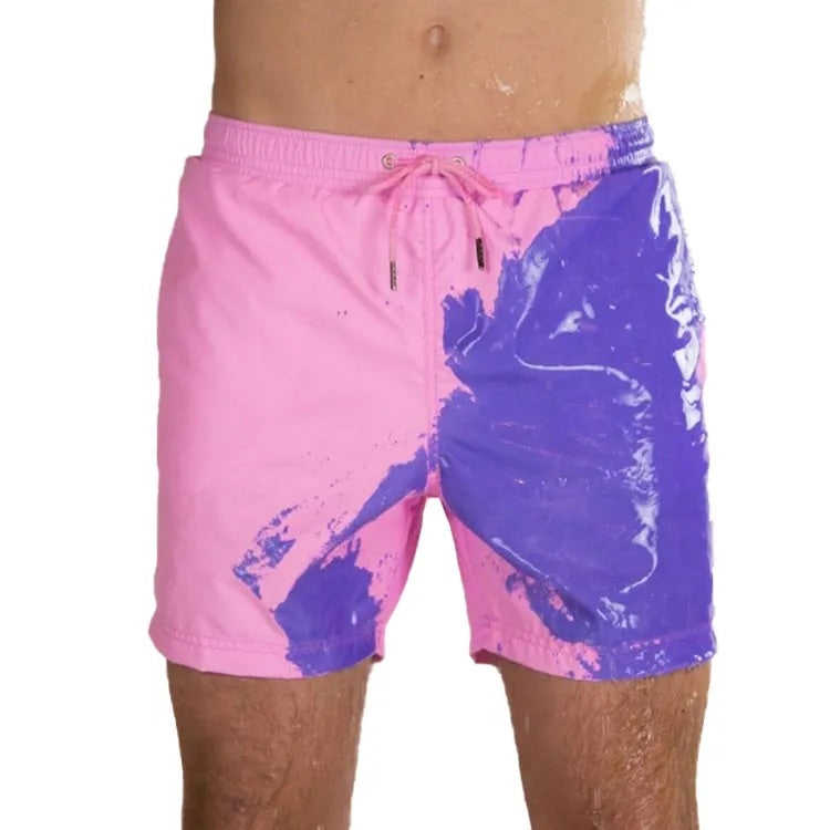 Pink-Purple Colour Changing Swimming Shorts